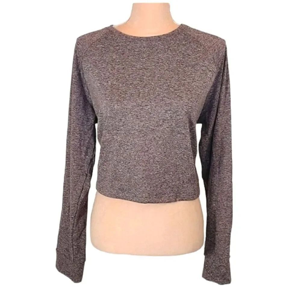 Tag Purple Inspire Long Sleeve Athletic Top with Thumb Holes Large NWOT